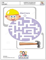 anaokulları için Labirent Bulmaca